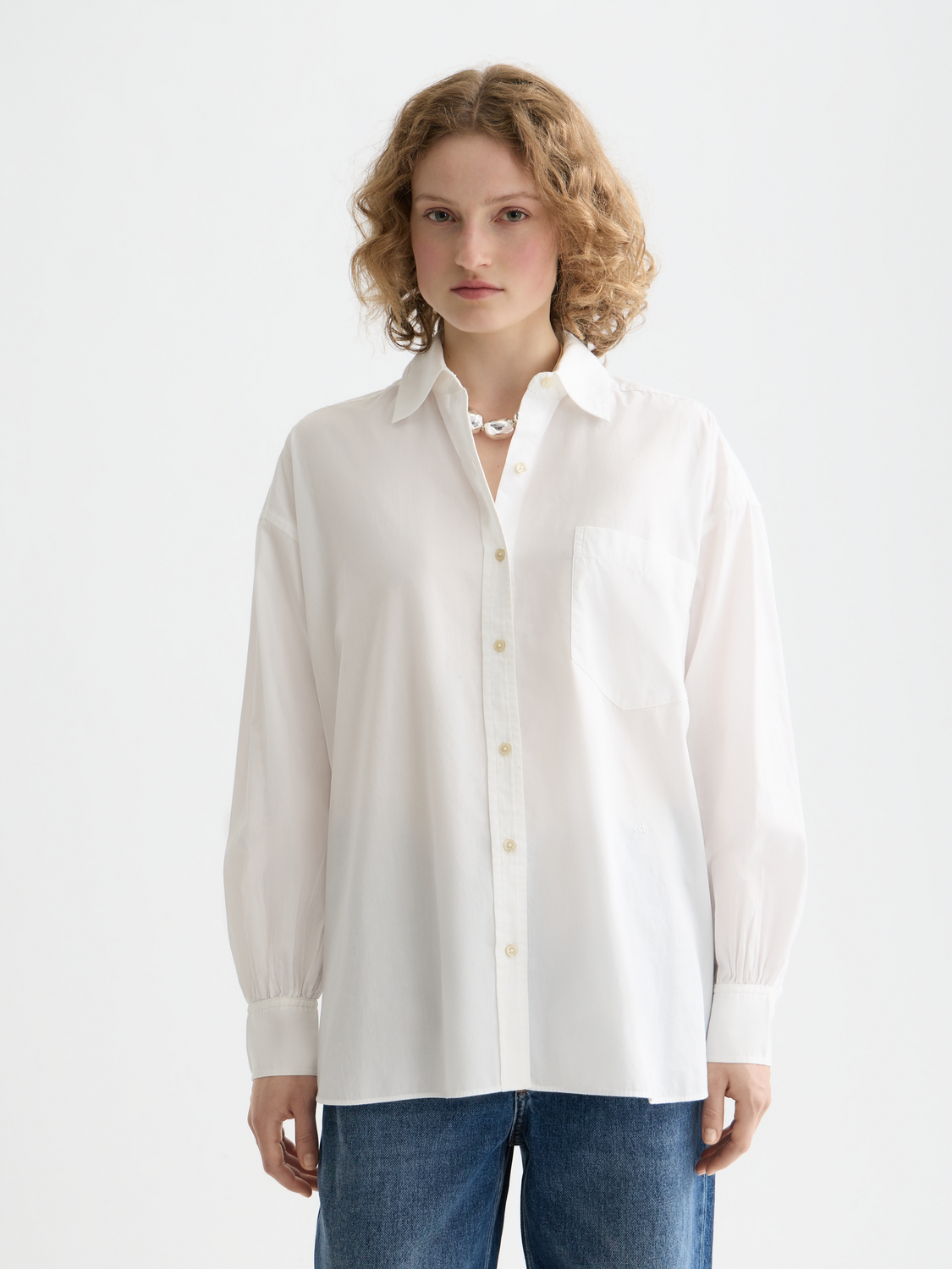 Essentials — Girlfriend Poplin Shirt