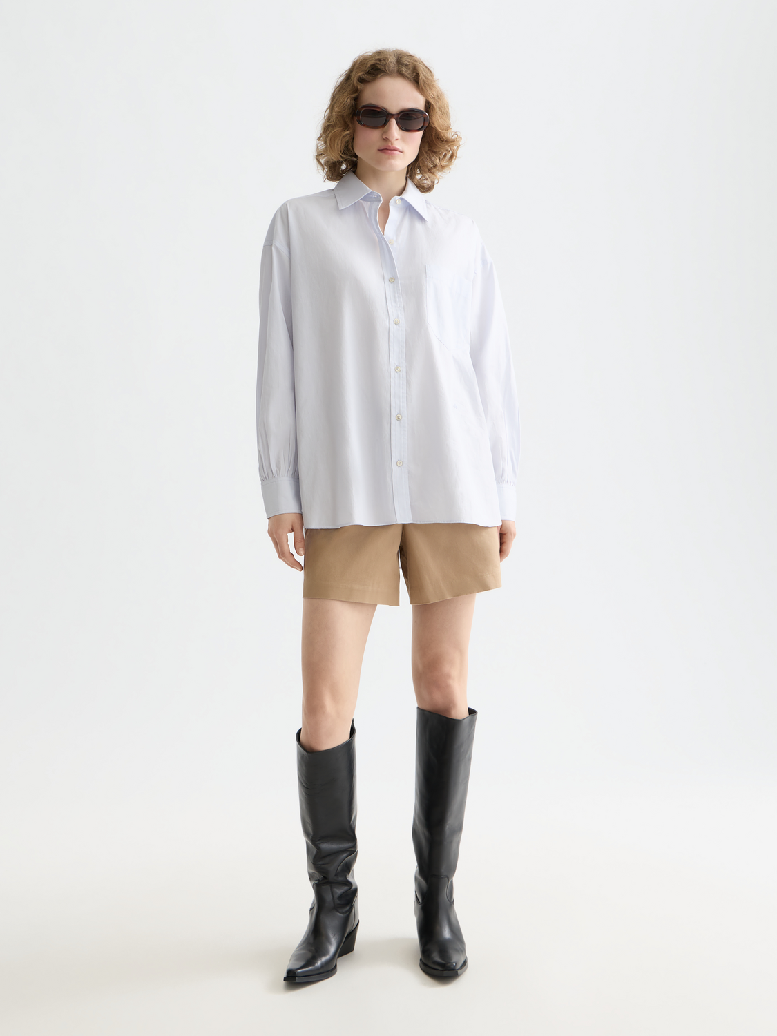 Essentials — Girlfriend Poplin Shirt