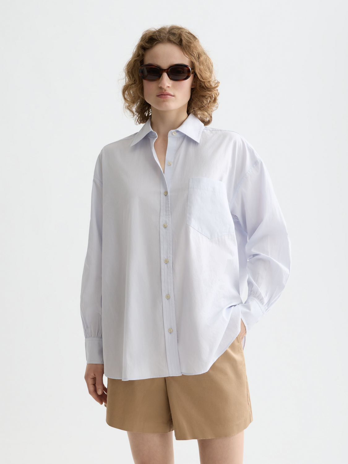 Essentials — Girlfriend Poplin Shirt
