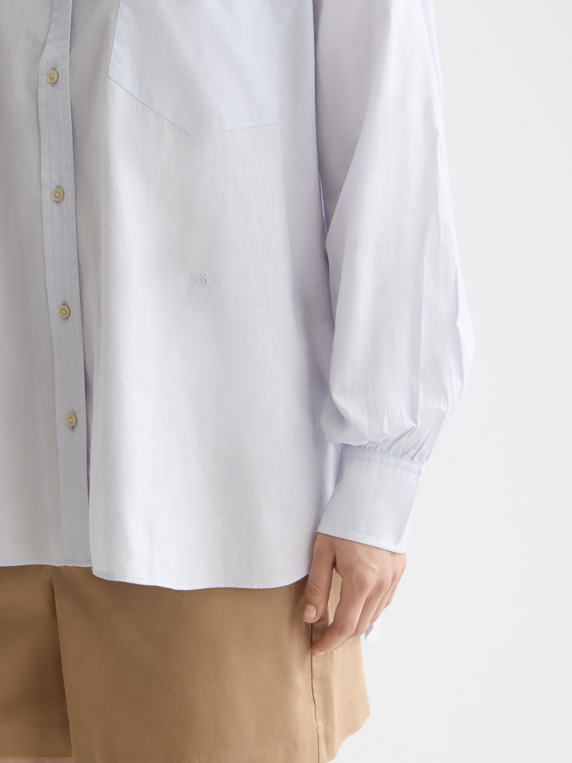Essentials — Girlfriend Poplin Shirt
