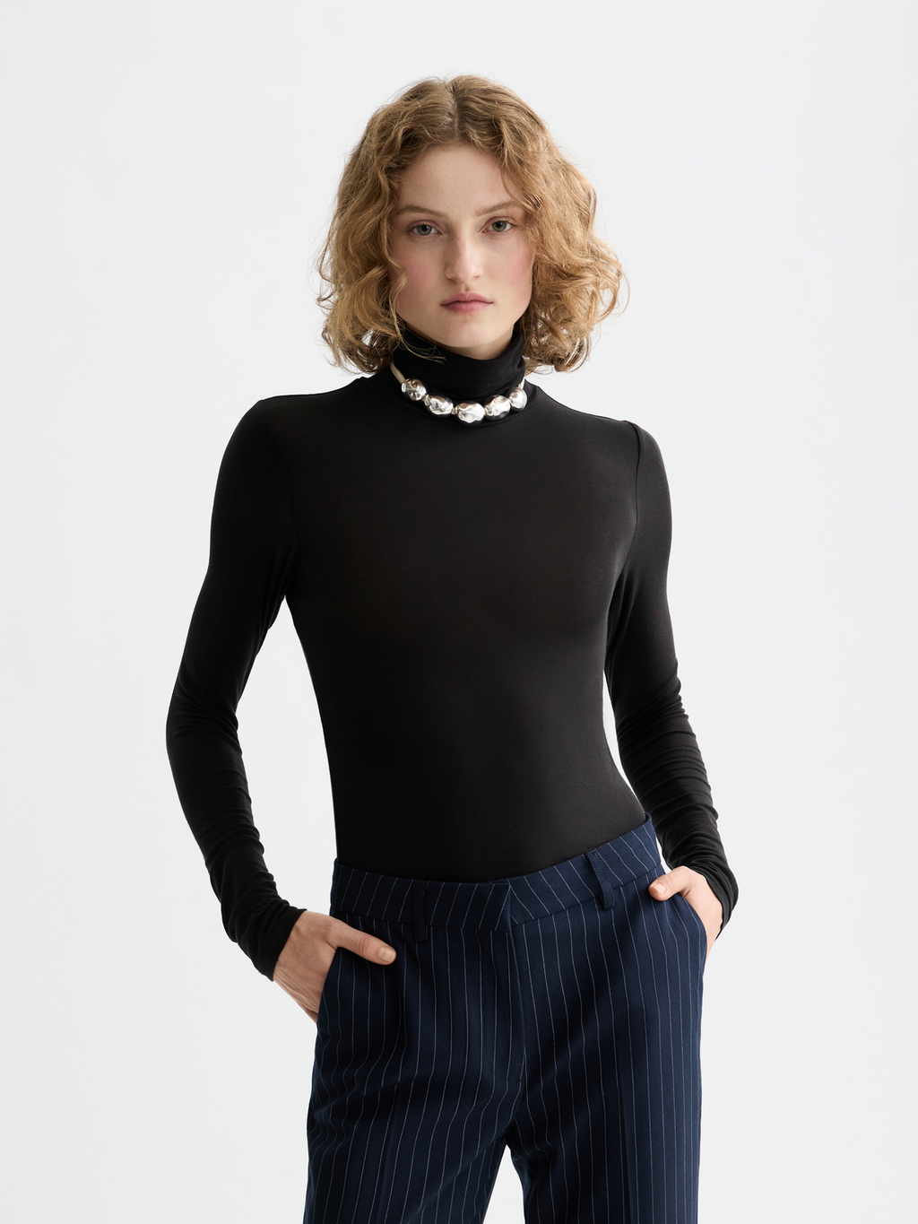 Core Roll Up Neck Long Sleeve T-Shirt