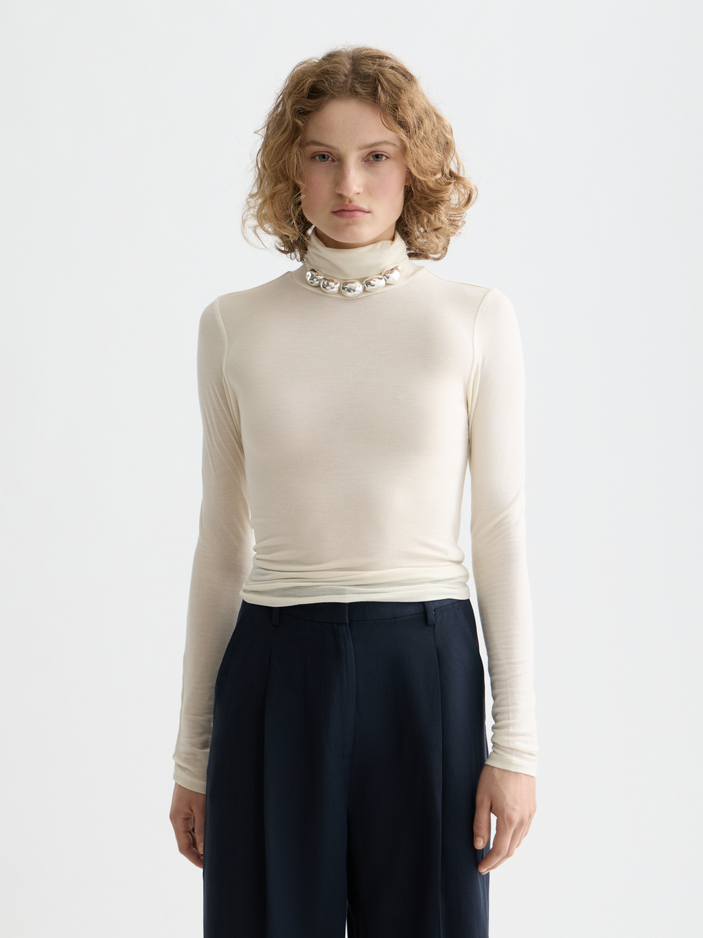 Core Roll Up Neck Long Sleeve T-Shirt