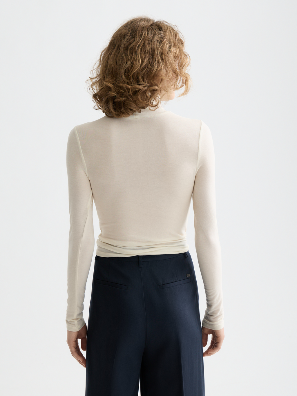 Core Roll Up Neck Long Sleeve T-Shirt