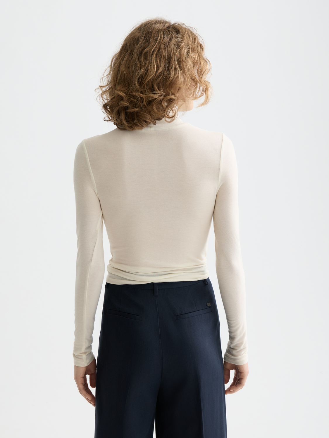 Core Roll Up Neck Long Sleeve T-Shirt