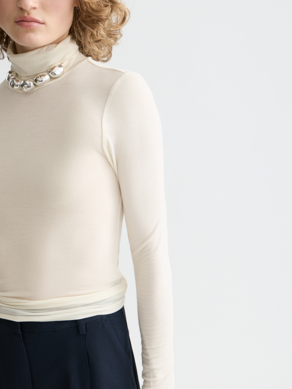 Core Roll Up Neck Long Sleeve T-Shirt