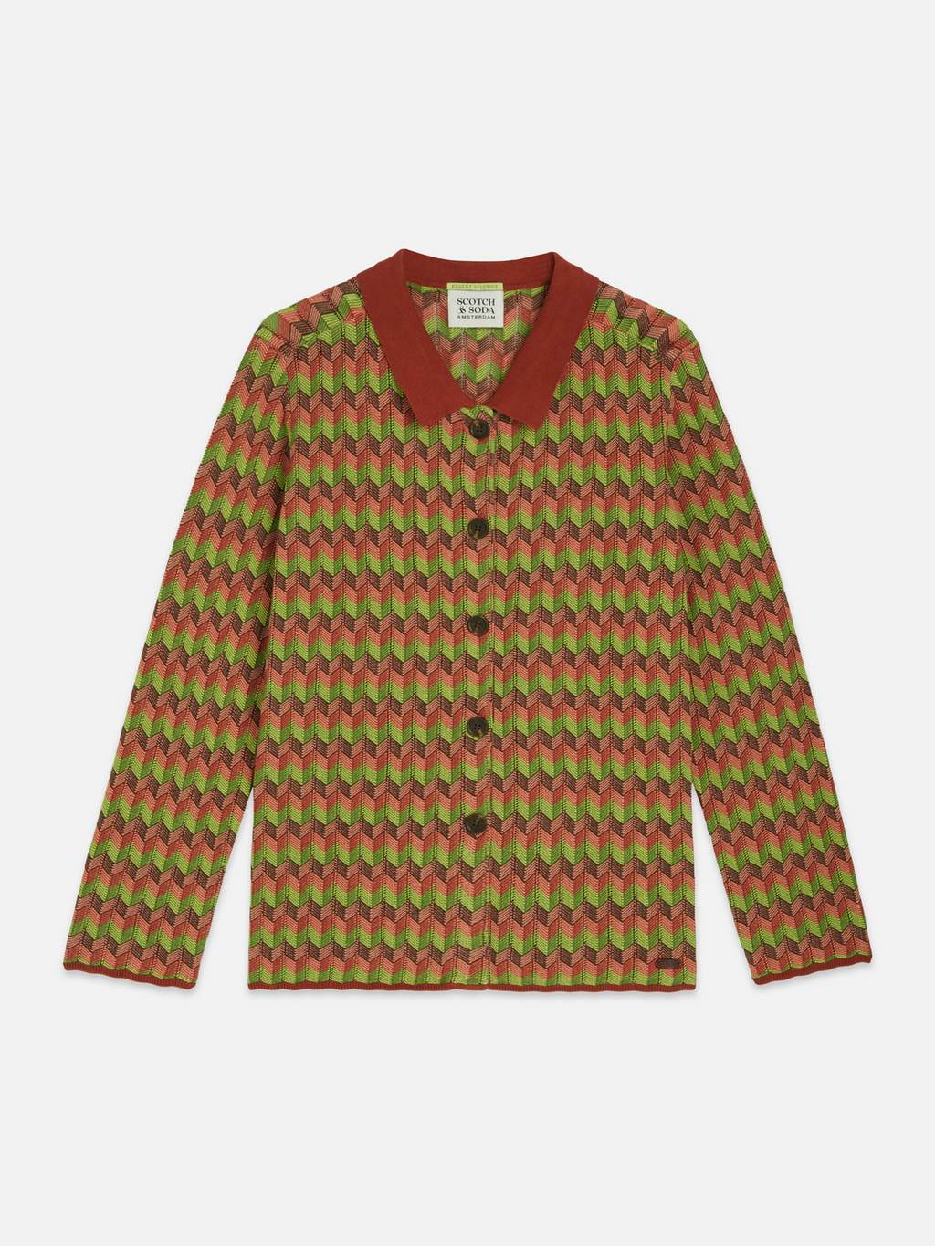 Jacquard-Strickjacke