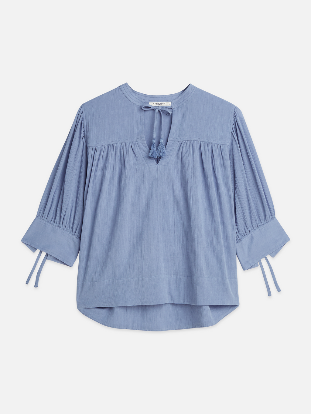Relaxed Blouse With Gathers