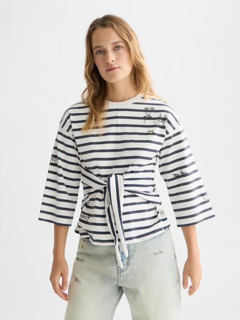 T-shirt Breton Scotch & Soda x Basquiat