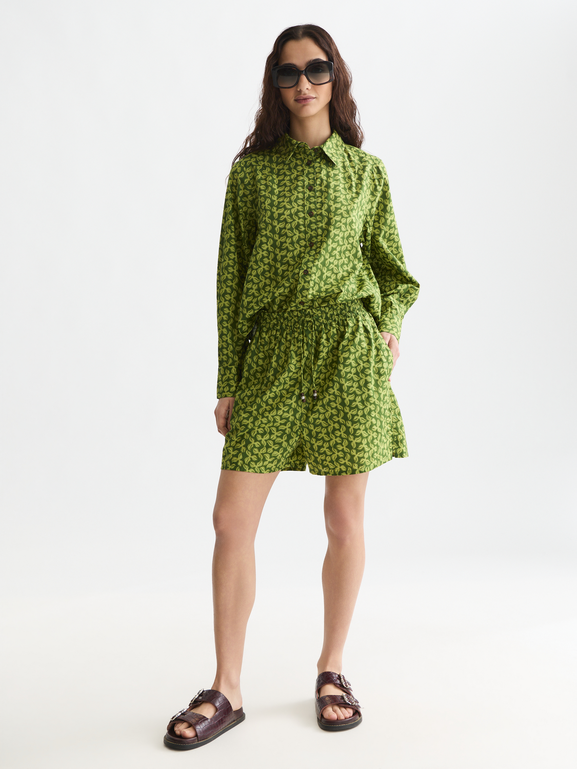Chemise imprimée coupe décontractée