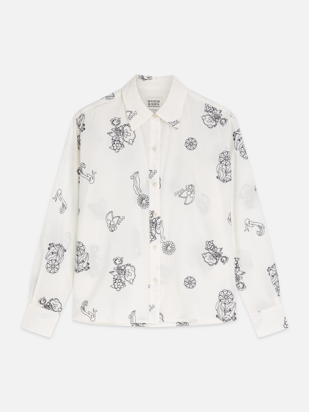 Embroidered Relaxed-Fit Shirt