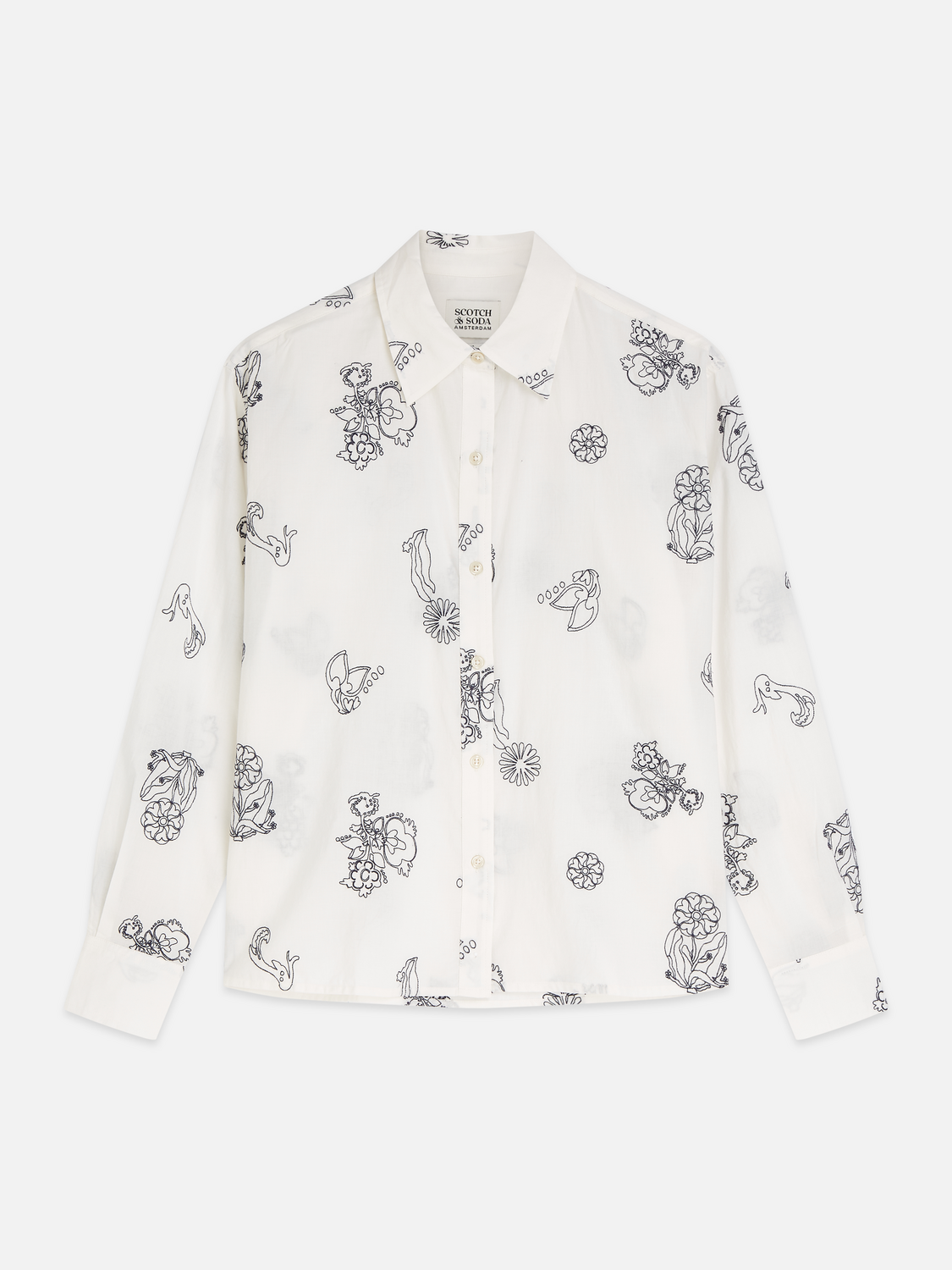 Embroidered Relaxed-Fit Shirt