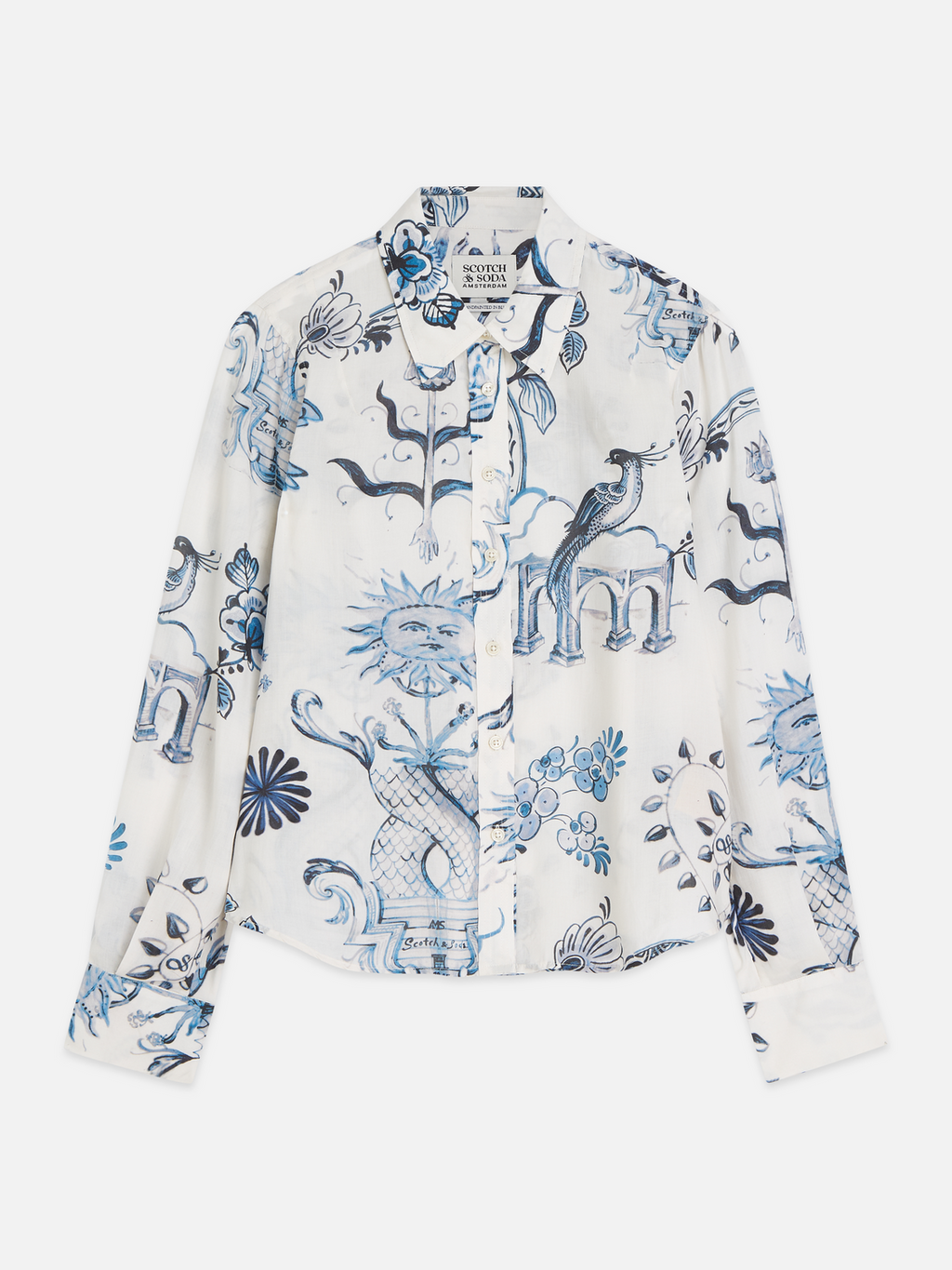 Scotch & Soda x Royal Delft Printed Relaxed Shirt