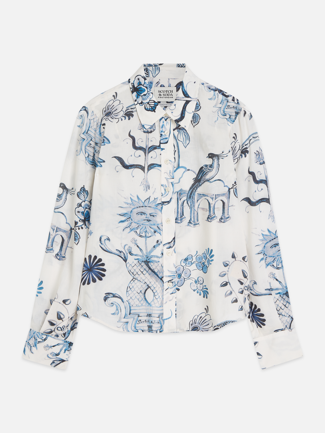 Scotch & Soda x Royal Delft Printed Relaxed Shirt