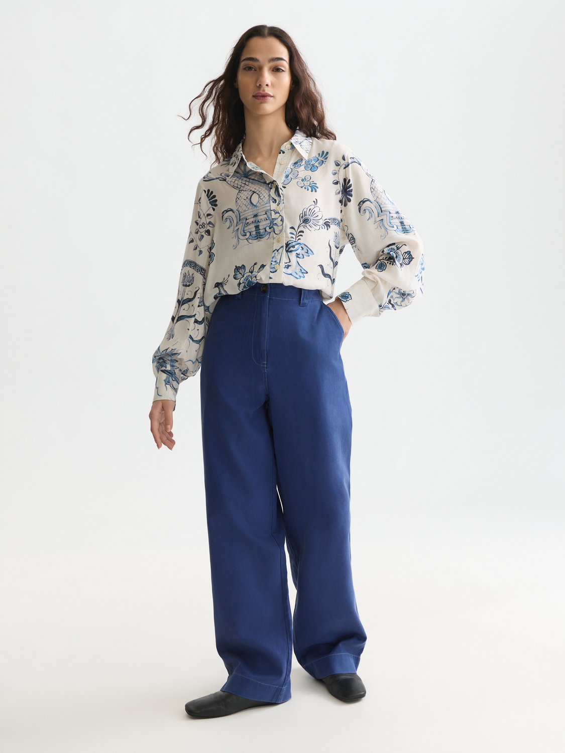 Scotch & Soda x Royal Delft Printed Relaxed Shirt