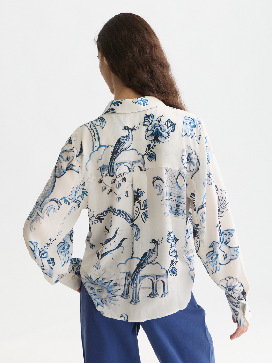 Scotch & Soda x Royal Delft Printed Relaxed Shirt