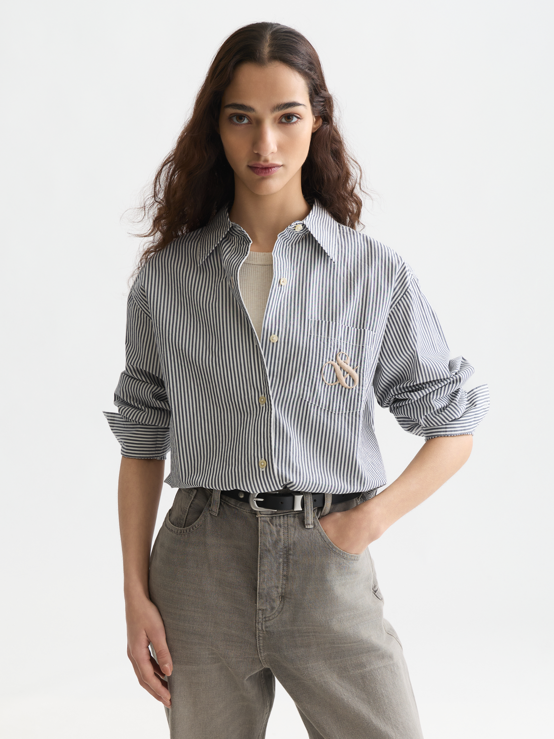 Striped Relaxed-Fit Shirt
