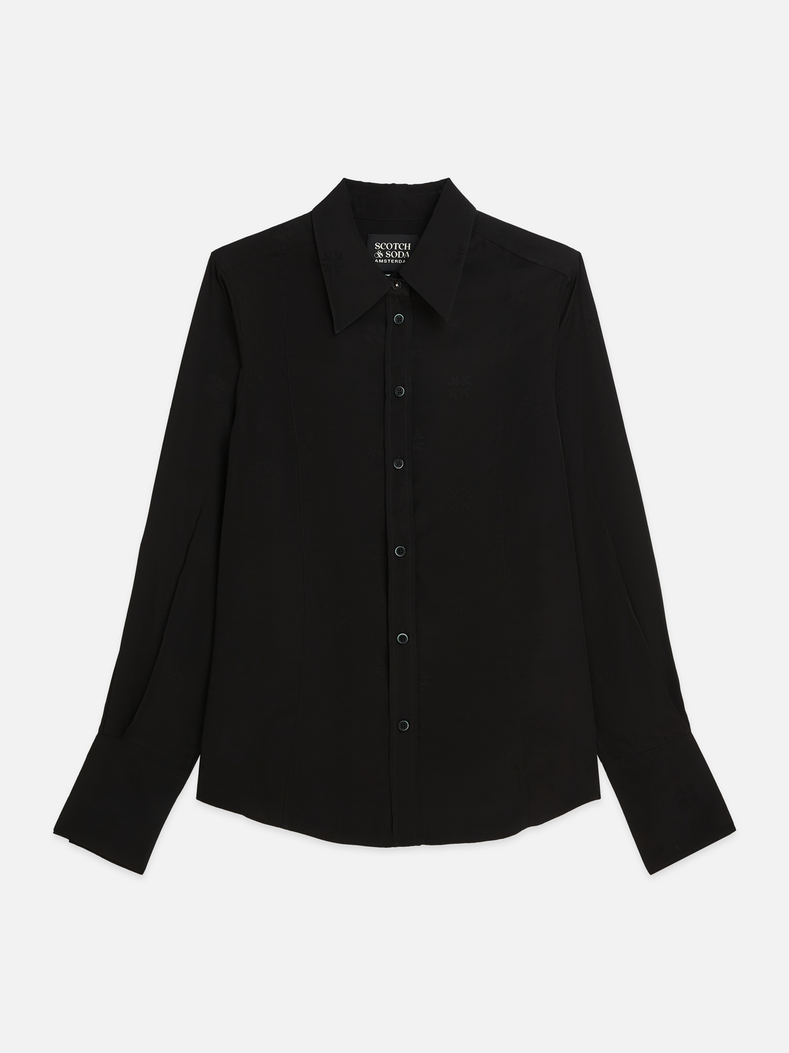 Jacquard Tailored-Fit Shirt