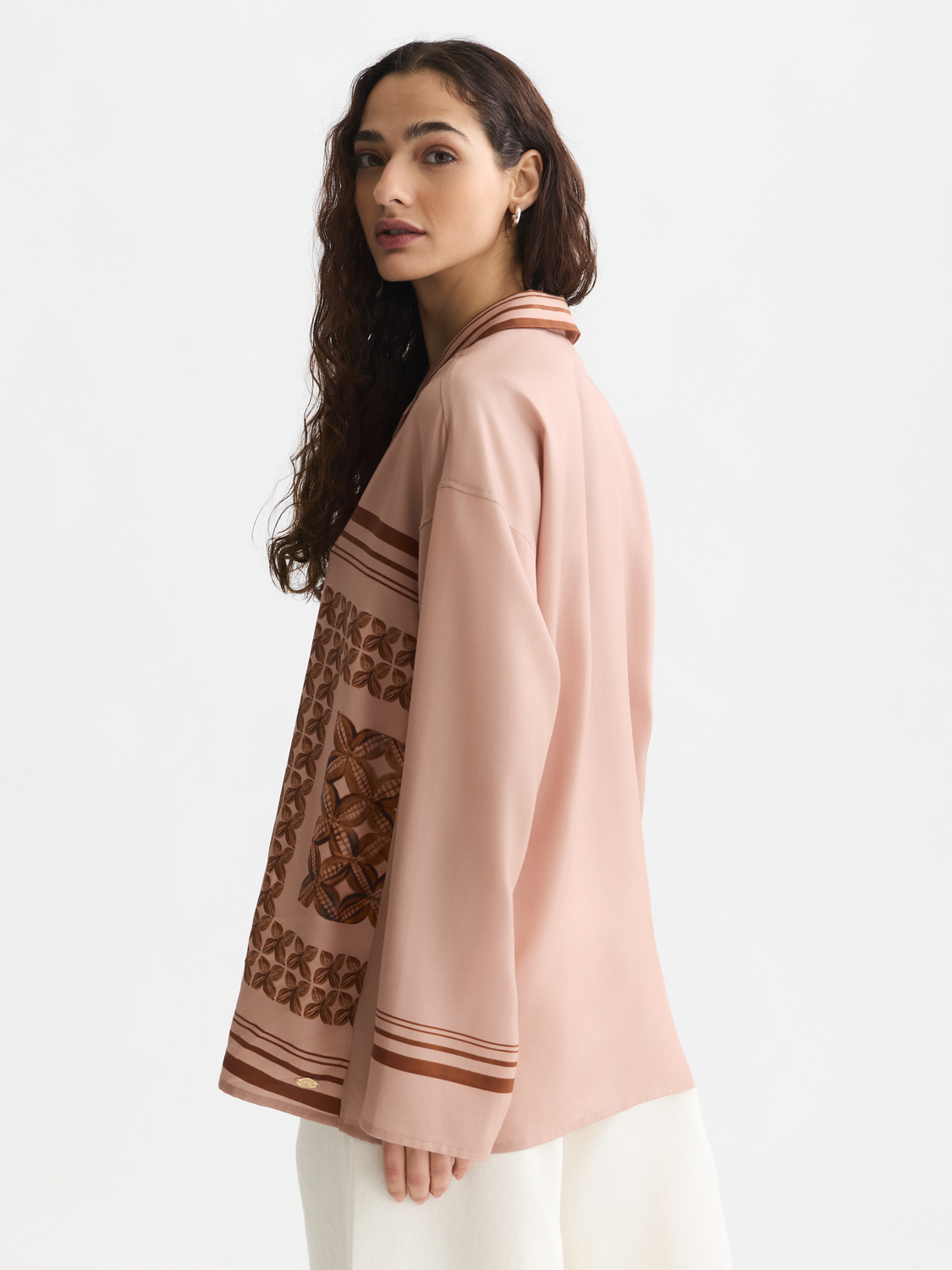 Placed Print Oversized-Fit Shirt