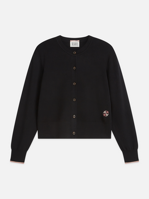 Cardigan compact à la coupe décontractée