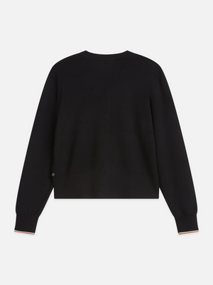 Cardigan compact à la coupe décontractée