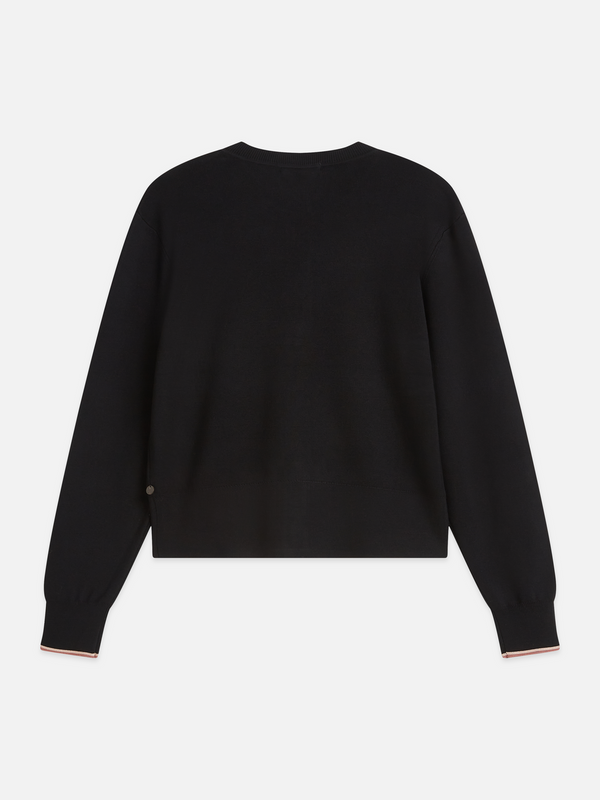 Cardigan compact à la coupe décontractée
