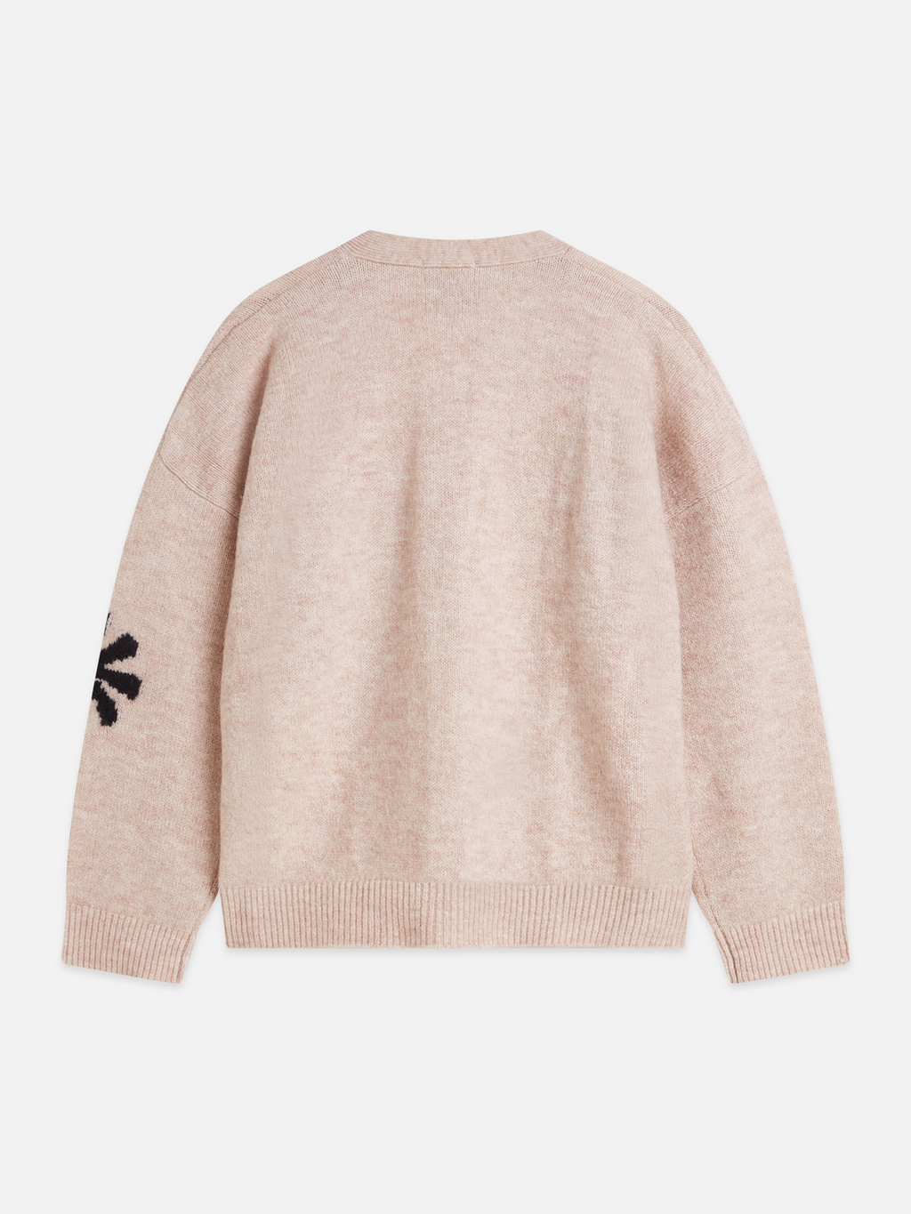 Intarsia Oversized-Fit Cardigan