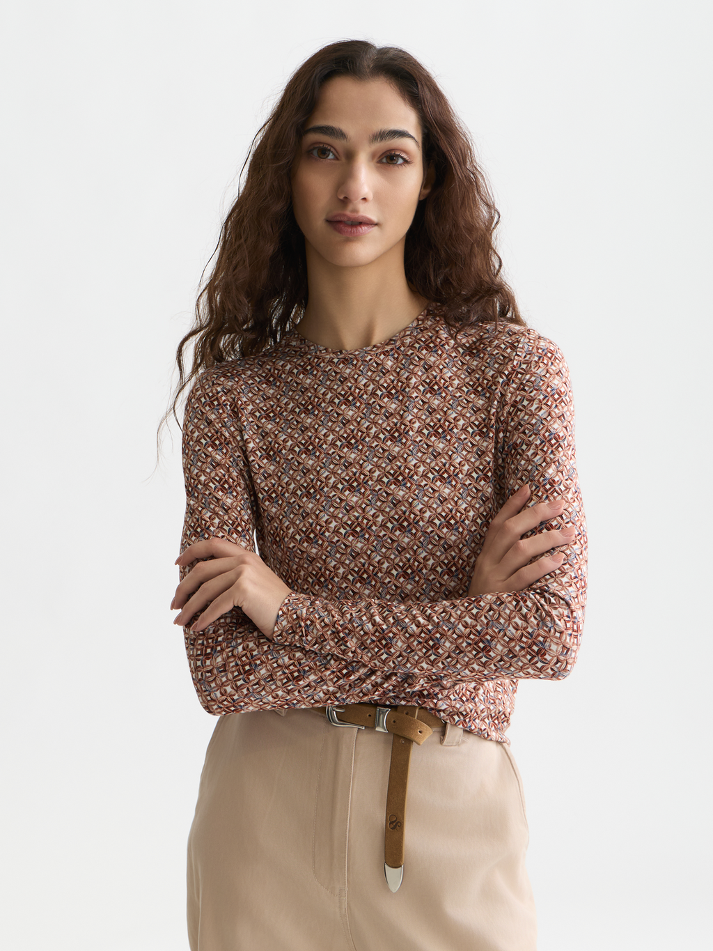 Printed Long Sleeve T-Shirt