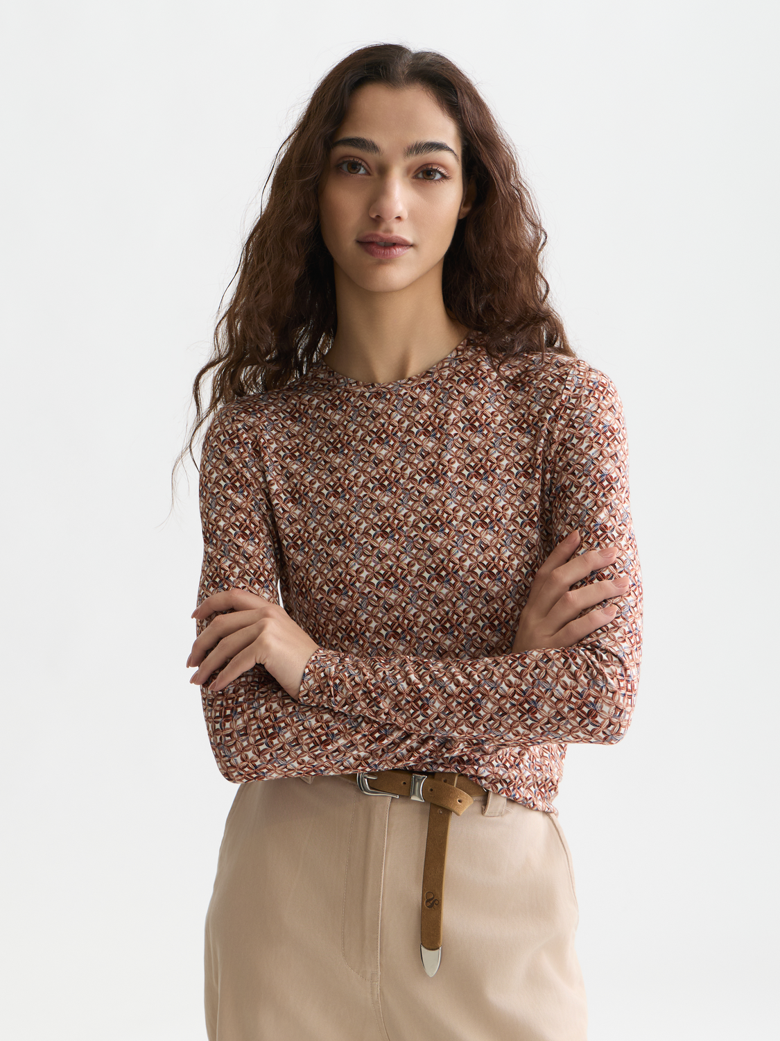 Printed Long Sleeve T-Shirt