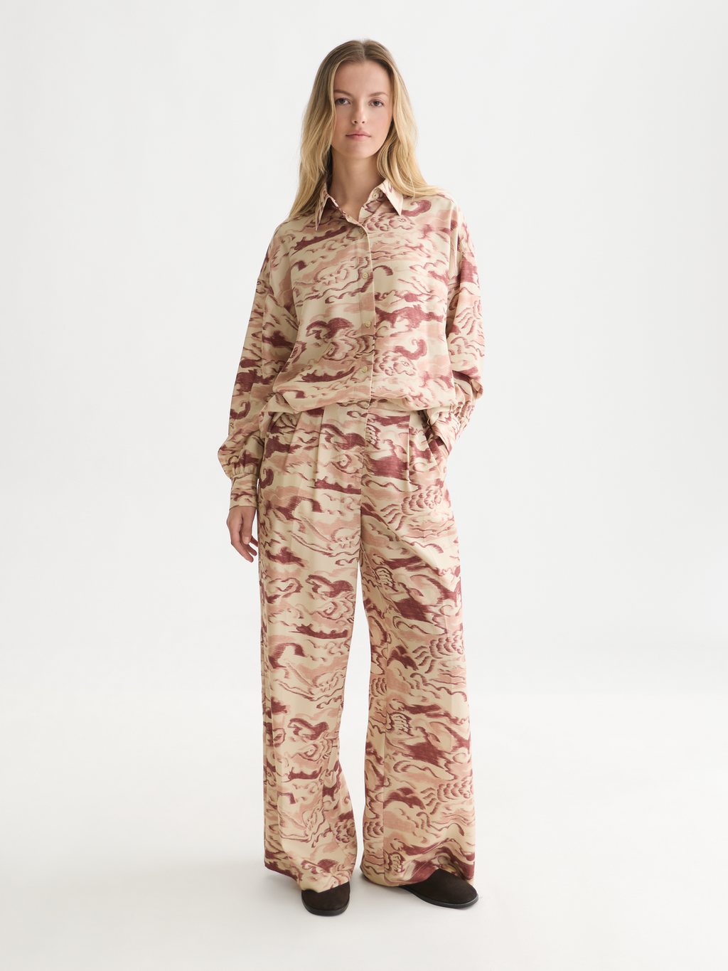 Chemise ample imprimée