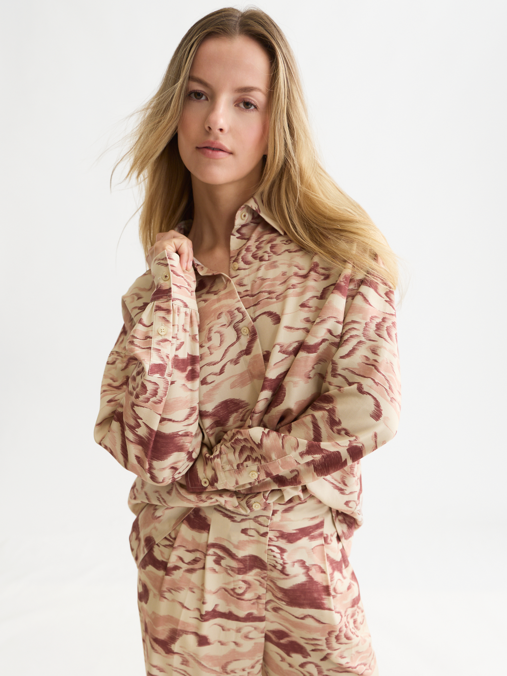 Chemise ample imprimée