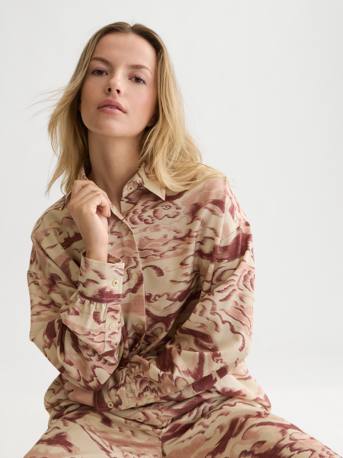 Chemise ample imprimée