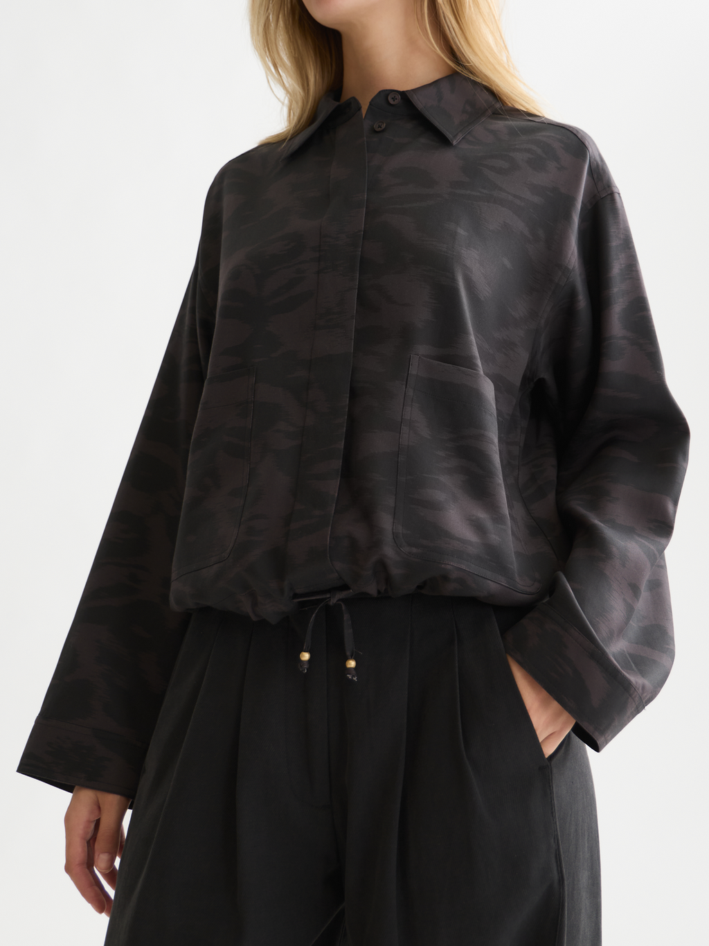 Chemise utilitaire imprimée