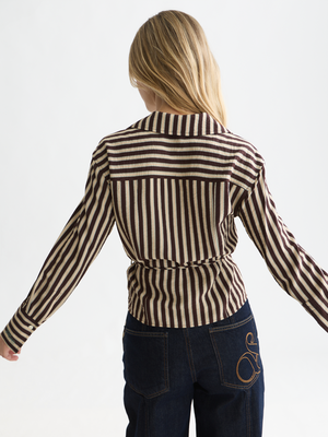 Striped Wrap Shirt
