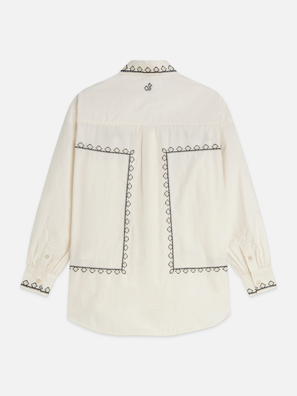 Embroidered Oversized-Fit Shirt
