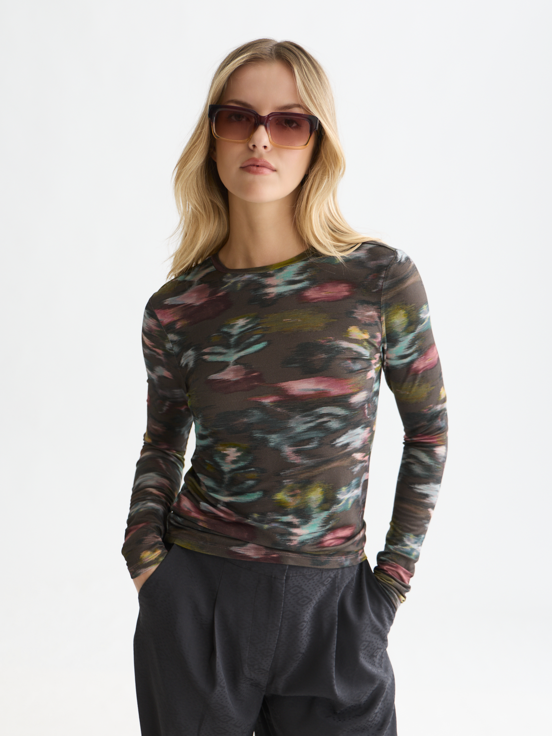 All Over Printed Long Sleeve T-Shirt