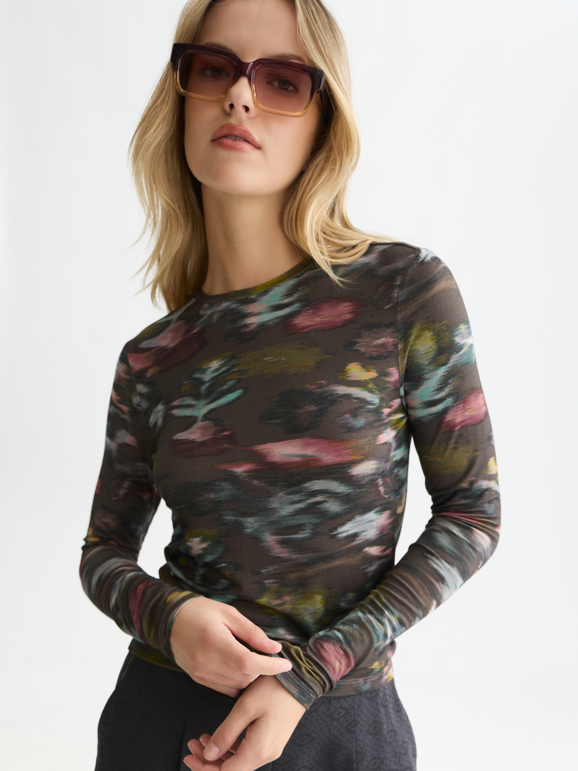 All Over Printed Long Sleeve T-Shirt