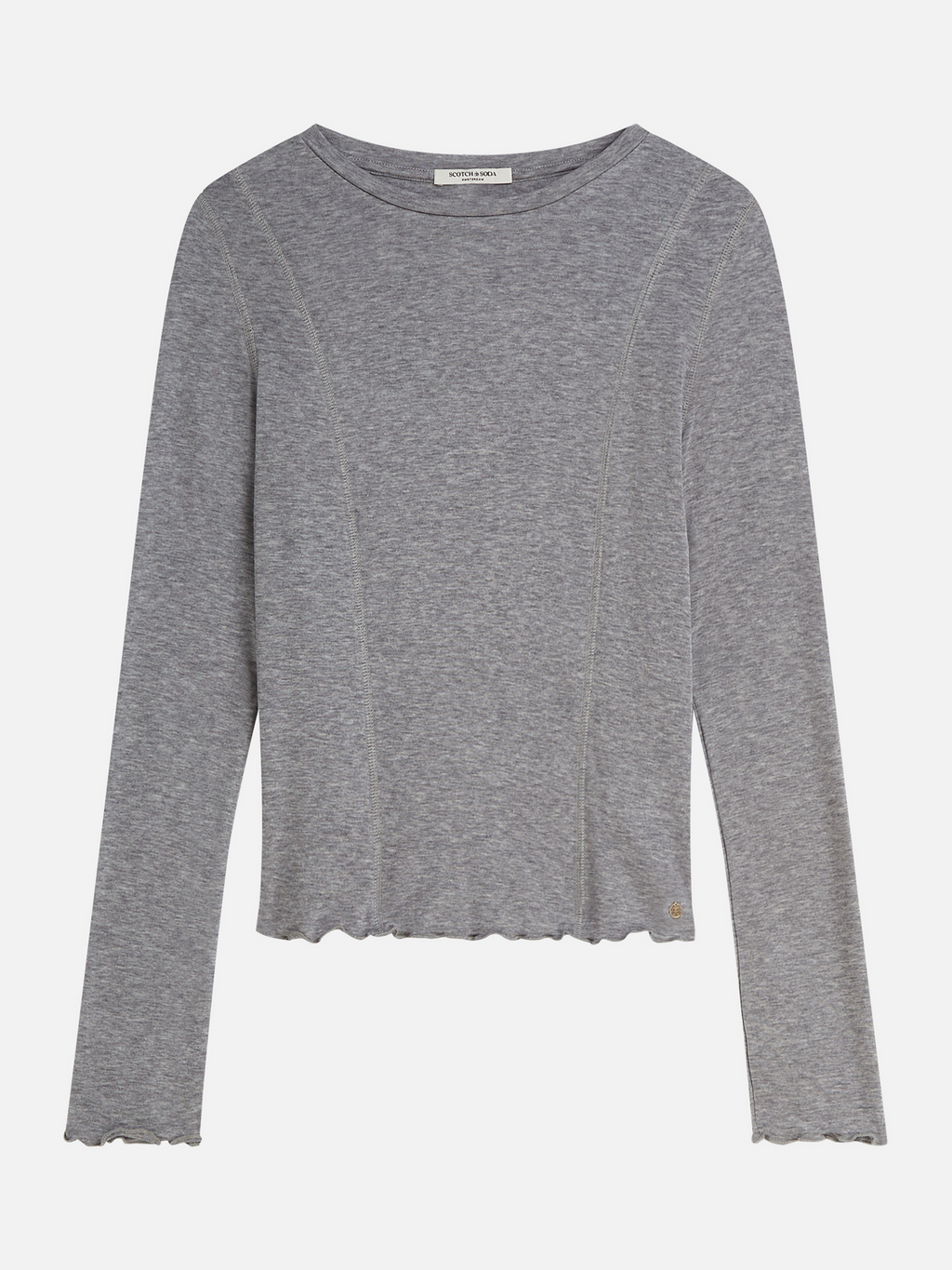 Wool-Blend Long Sleeve T-Shirt