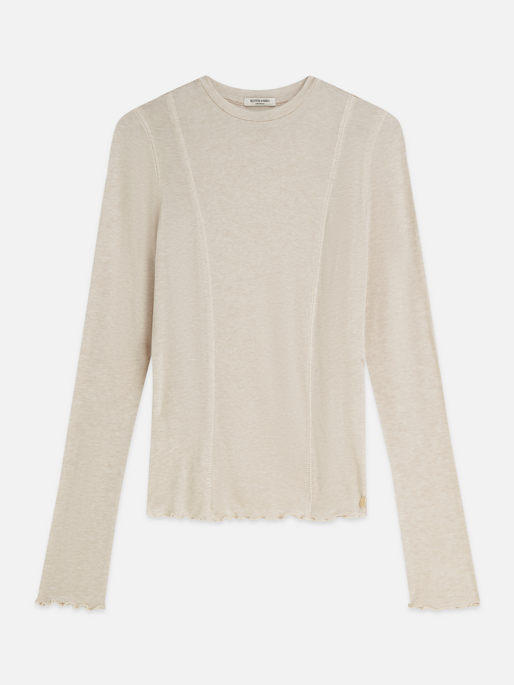Wool-Blend Long Sleeve T-Shirt