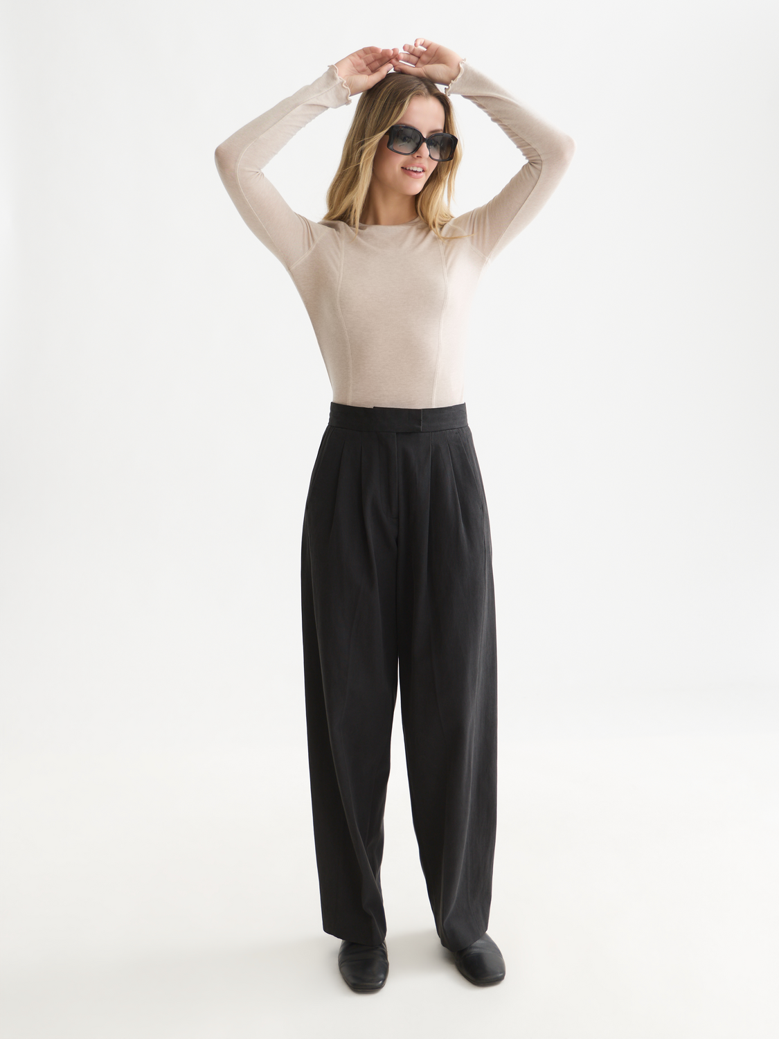 Wool-Blend Long Sleeve T-Shirt