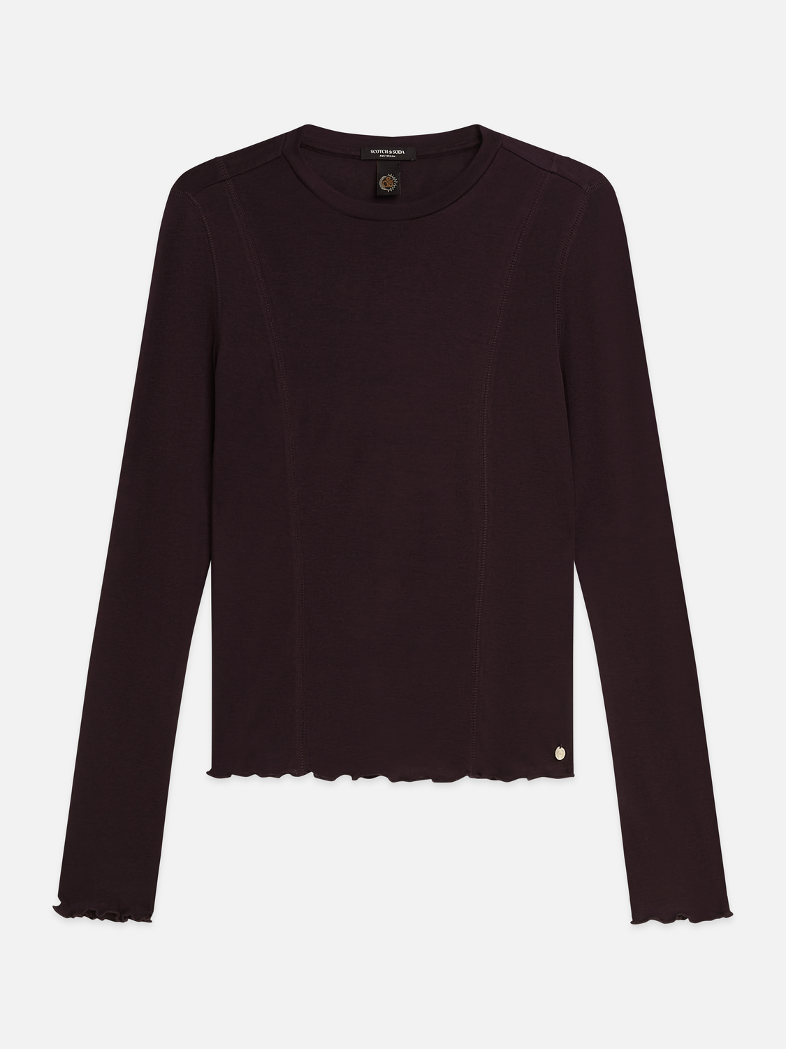 Lyocell-Wool Blend Long-Sleeve T-Shirt