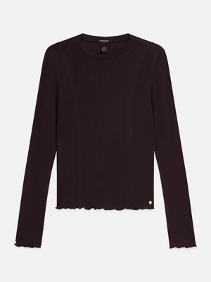 Lyocell-Wool Blend Long-Sleeve T-Shirt