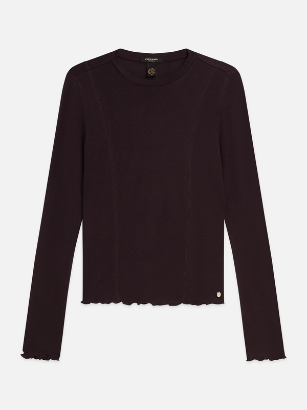 Lyocell-Wool Blend Long-Sleeve T-Shirt