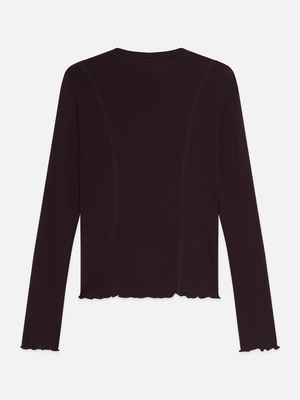 Lyocell-Wool Blend Long-Sleeve T-Shirt
