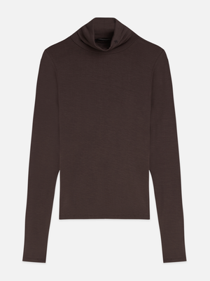 Essentials Roll Neck Stretch-Lyocell T-Shirt