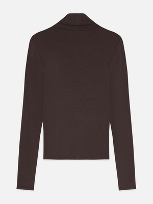 Essentials Roll Neck Stretch-Lyocell T-Shirt