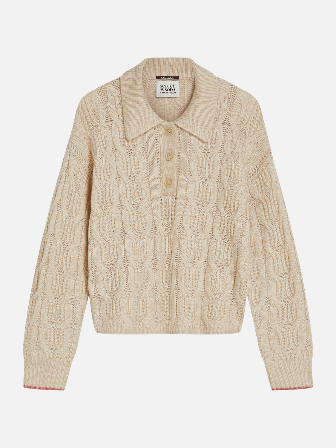Cable Stitch Boxy-Fit Pullover