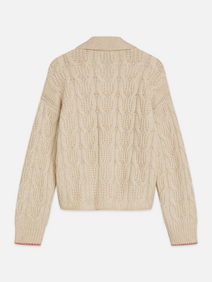 Cable Stitch Boxy-Fit Pullover