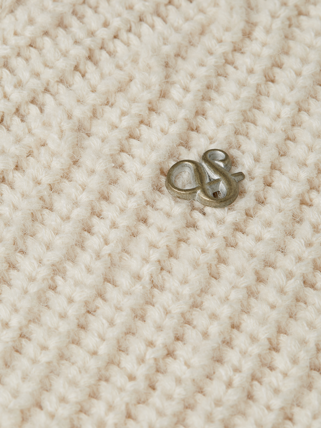Half-Zip Cotton-Wool Blend Relaxed Pullover