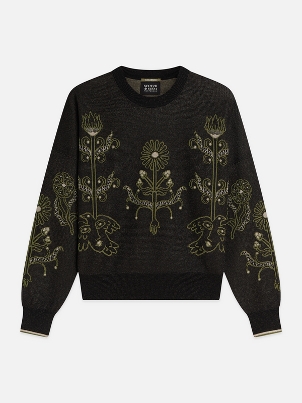 Jacquard Relaxed-Fit Pullover