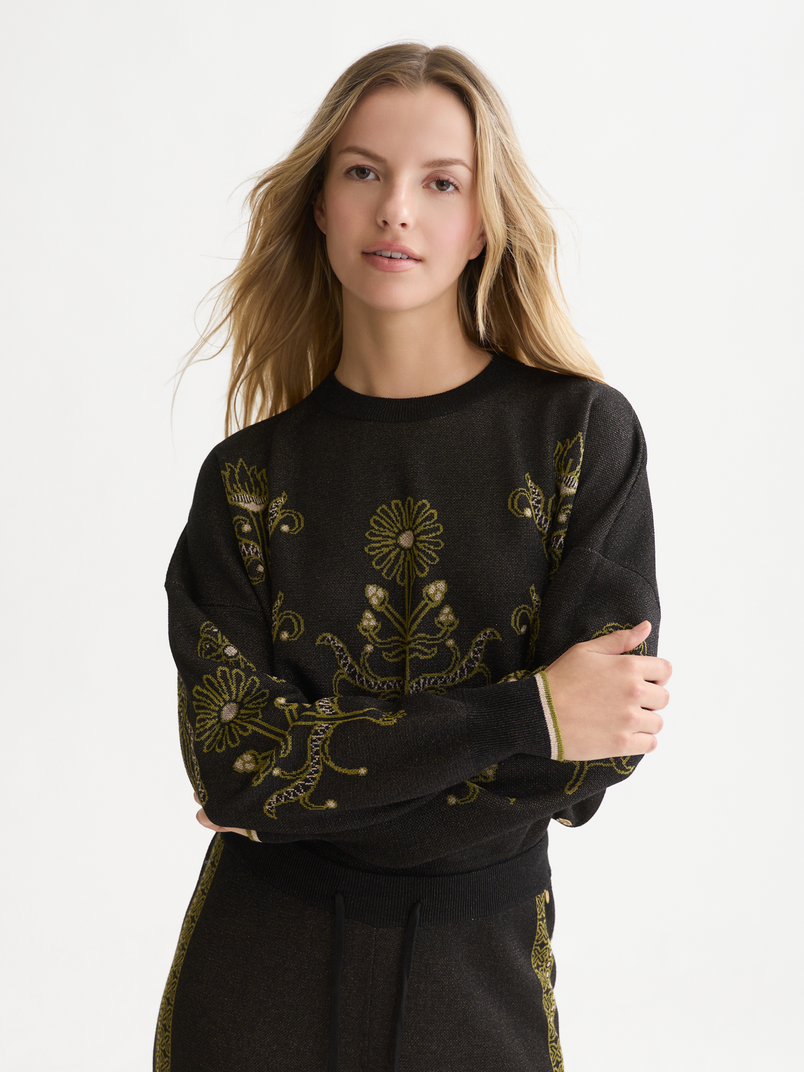 Jacquard Relaxed-Fit Pullover